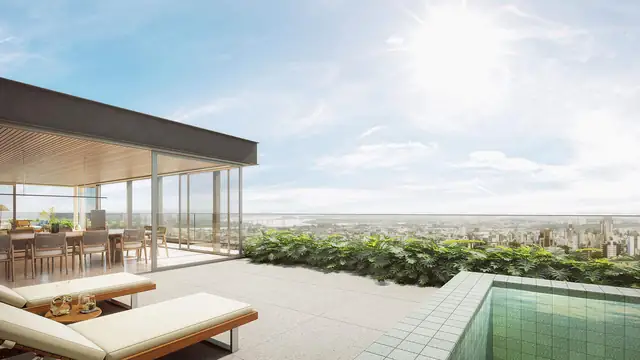 Terraço com piscina privativa, Bela Vista, Porto Alegre
